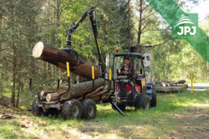 Vyvážačka Vahva Jussi a mininakladač