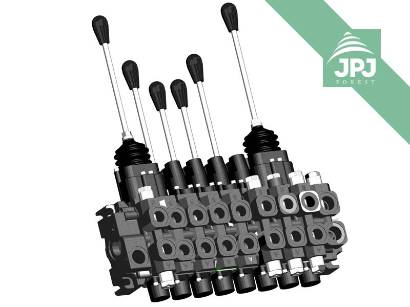 2-pákový hydraulický rozvádzač 2+4 XY